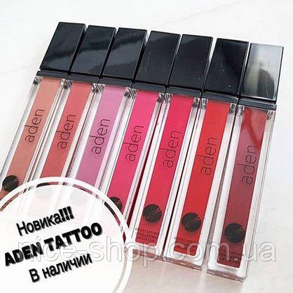 Матова помада Aden Tattoo Effect Lipstick No01, фото 5