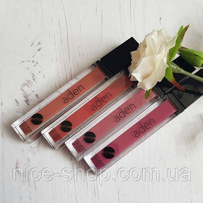 Матова помада Aden Tattoo Effect Lipstick No01, фото 3