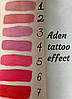 Матова помада Aden Tattoo Effect Lipstick No02, фото 9