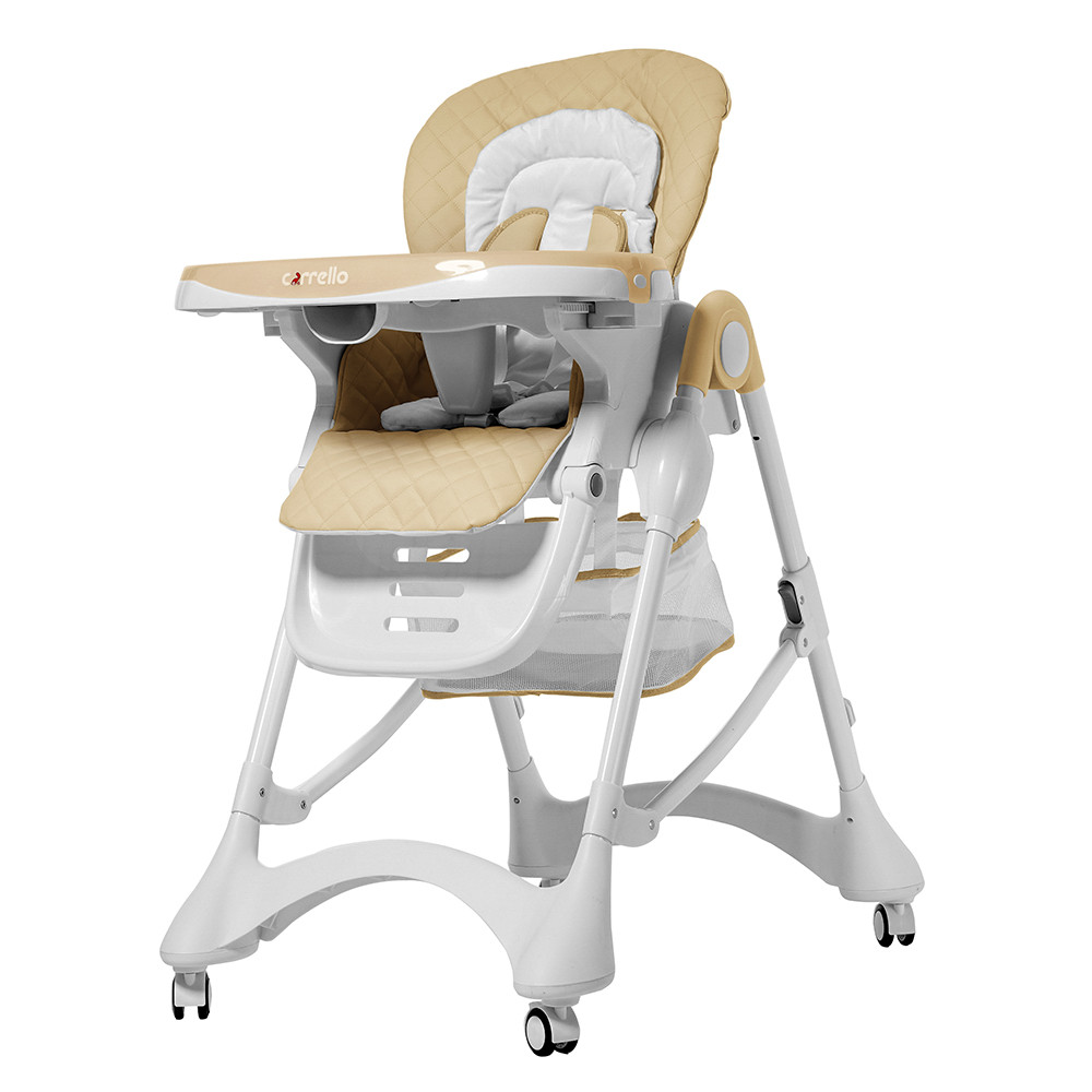 Стільчик для годування дитячий Carrello Caramel CRL-9501/3 Beige, бежевий