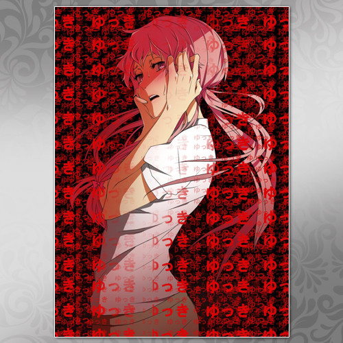 Плакат А4 Аніме Mirai Nikki 007, фото 1