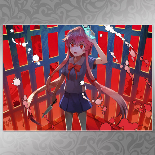 Плакат А3 Аніме Mirai Nikki 010