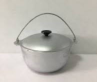 Казан алюмінієвий похідний туристичний, у комплекті кришка та дужка, 4 л