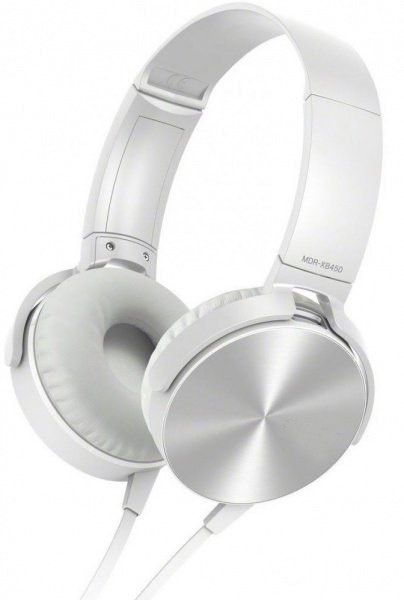 Навушники гарнітура накладні Extra Bass MDR-XB450, білі