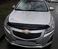 Дефлектор капота (Люкс!) мухобойка Chevrolet Cruze 2009-2015, SIM, SCHCRU0912