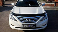 Дефлектор капота (Люкс!) мухобойка Hyundai Sonata YF 2009-2015, SIM, SHYSON1012