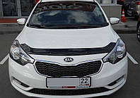 Дефлектор капоту (Люкс!) мухобійка Kia Cerato III 2013-2017, SIM, SKICER1312