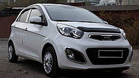 Дефлектор капота (Люкс!) мухобойка Kia Picanto 2011-2017, SIM, SKIPIC1112