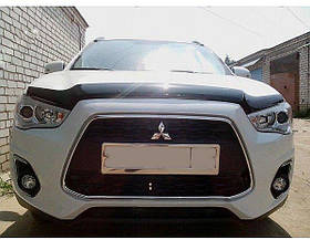 Дефлектор капоту (Люкс!) мухобійка Mitsubishi ASX +Outlander Sport USA 2010-2018, SIM, SMIRVR1012