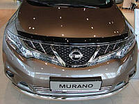 Дефлектор капота (Люкс!) мухобойка Nissan Murano Z51 2008-2014, KE6101A000, SIM, SNIMUR0912