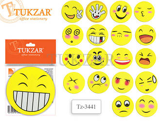 Папір для нотаток з липким шаром "смайл" 100 аркушів