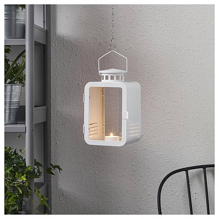 Ліхтар IKEA VINTER білий 20 см 203.989.52, фото 3