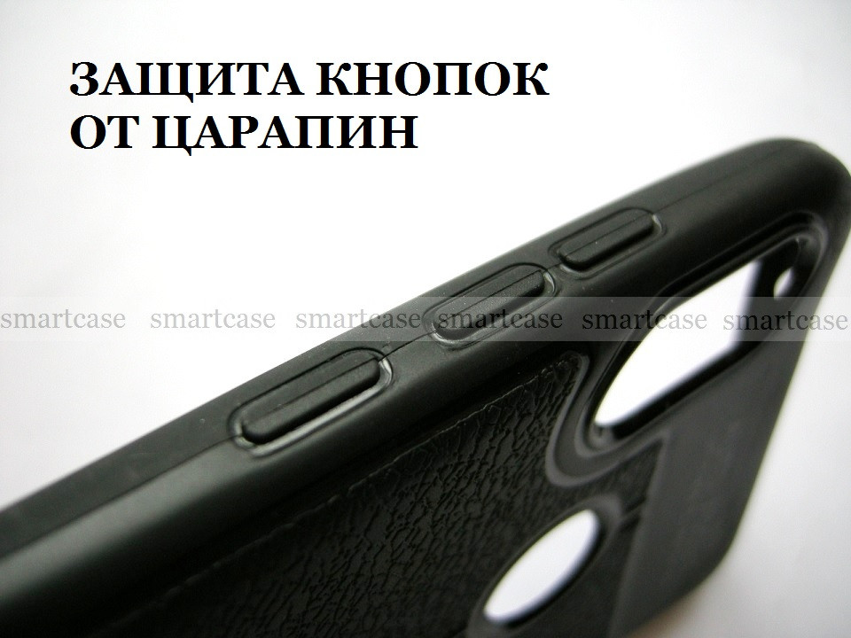 Черный стильный бампер TPU AF под кожу для Xiaomi Mi A2 Lite (Xiaomi Redmi 6 Pro) - фото 5 - id-p891524446