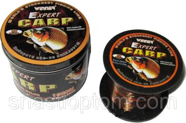 Волосінь Carp Expert (Карп Експерт) Winner, перетин 0,60, довжина 1000м.