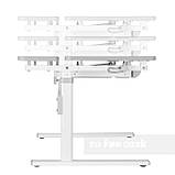 Парта-трансформер для школяра Colore Grey + полиця для книг SS16 W Grey FunDesk, фото 6