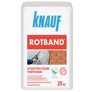 Гіпсова штукатурка для стелі та стін KNAUF ROTBAND (Ротбанд) 30кг