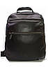 Чоловічий шкіряний рюкзак молодіжний стильний повсякденний катана чорного кольору, фото 5