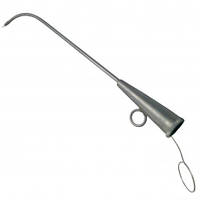 Катетер вушний металевий № 0 КТ, довжина трубки 11 см, ширина 2 мм