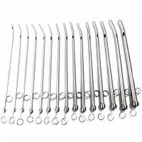 Катетер урологічний металевий для чоловіків, довжина 29 см