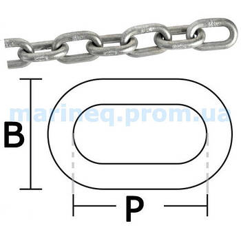 Ланцюг калібрована 6 мм.