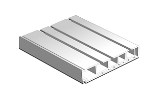 Стельовий пластиковий карниз на 3 доріжки Україна