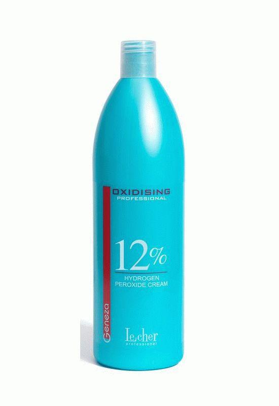 Окислювальна емульсія 12%, 1 л, Lecher Professional Geneza Hydrogen Peroxide Cream, Лєшер