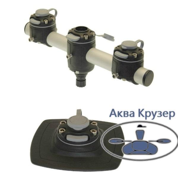 Комплект Borika Fasten (Боріка Фастен) Gm350-3 тарга з 3 замками та монтажним майданчиком на човен пвхвх
