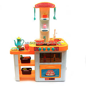 Дитяча іграшкова кухня 889-64 з посудом (світло, звук, вода) 55 елементів