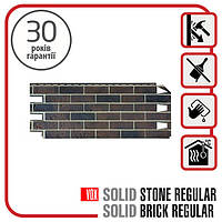 Цокольный сайдинг. Фасадная панель VOX Solid Brick YORK 1,0х0,42 м