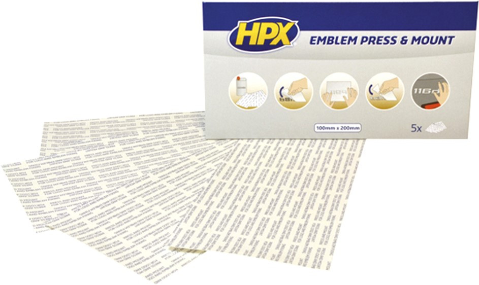 Клей для монтажу емблем на автомобіль 100мм x 200мм HPX EP1020