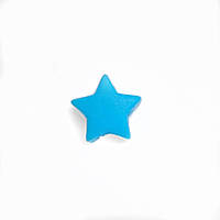 Мини звездочка (голубой) бусина из пищевого силикона
