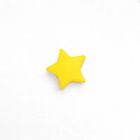 Міні зірочка (жовта) намистина з харчового силікону
