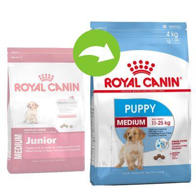 Корм Royal Canin (Роял Канін) PUPPY MEDIUM для цуценят від 2-х до 12 місяців, 4 кг