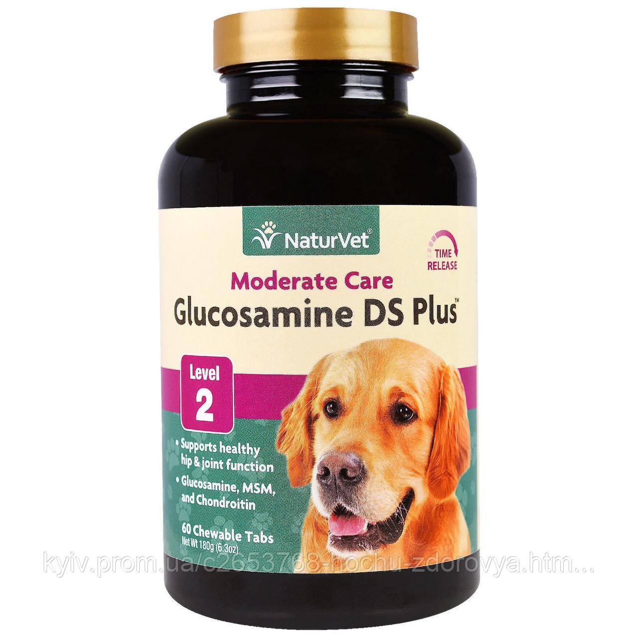 Купить NaturVet, Glucosamine DS Plus, Moderate Care, Level 2 , 60