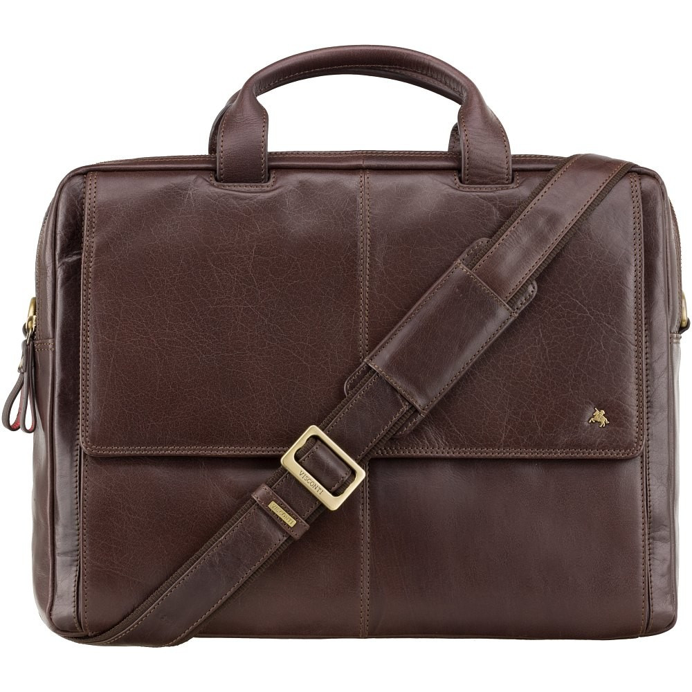 Коричнева сумка для ноутбука Visconti ML24 Brown (Великобританія)