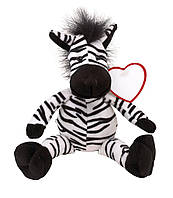 Плюшева зебра з м'яким хутром