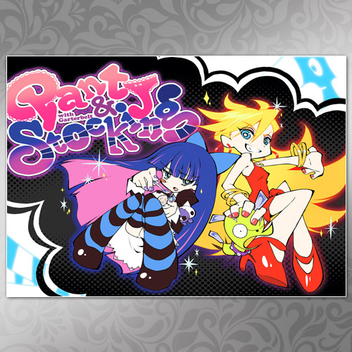 Плакат А3 Аніме Panty And Stocking With Garterbelt 001