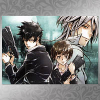 Плакат А3 Аниме Psycho-Pass 002