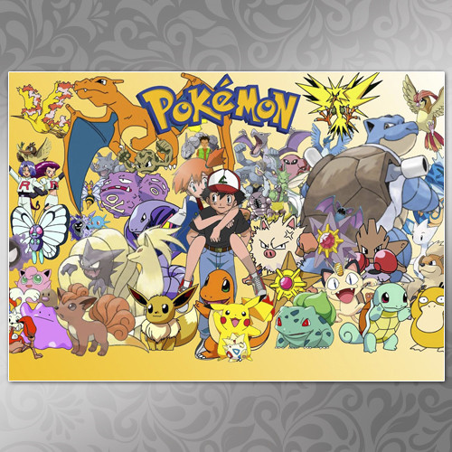 Плакат А4 Аніме Pokemon 001