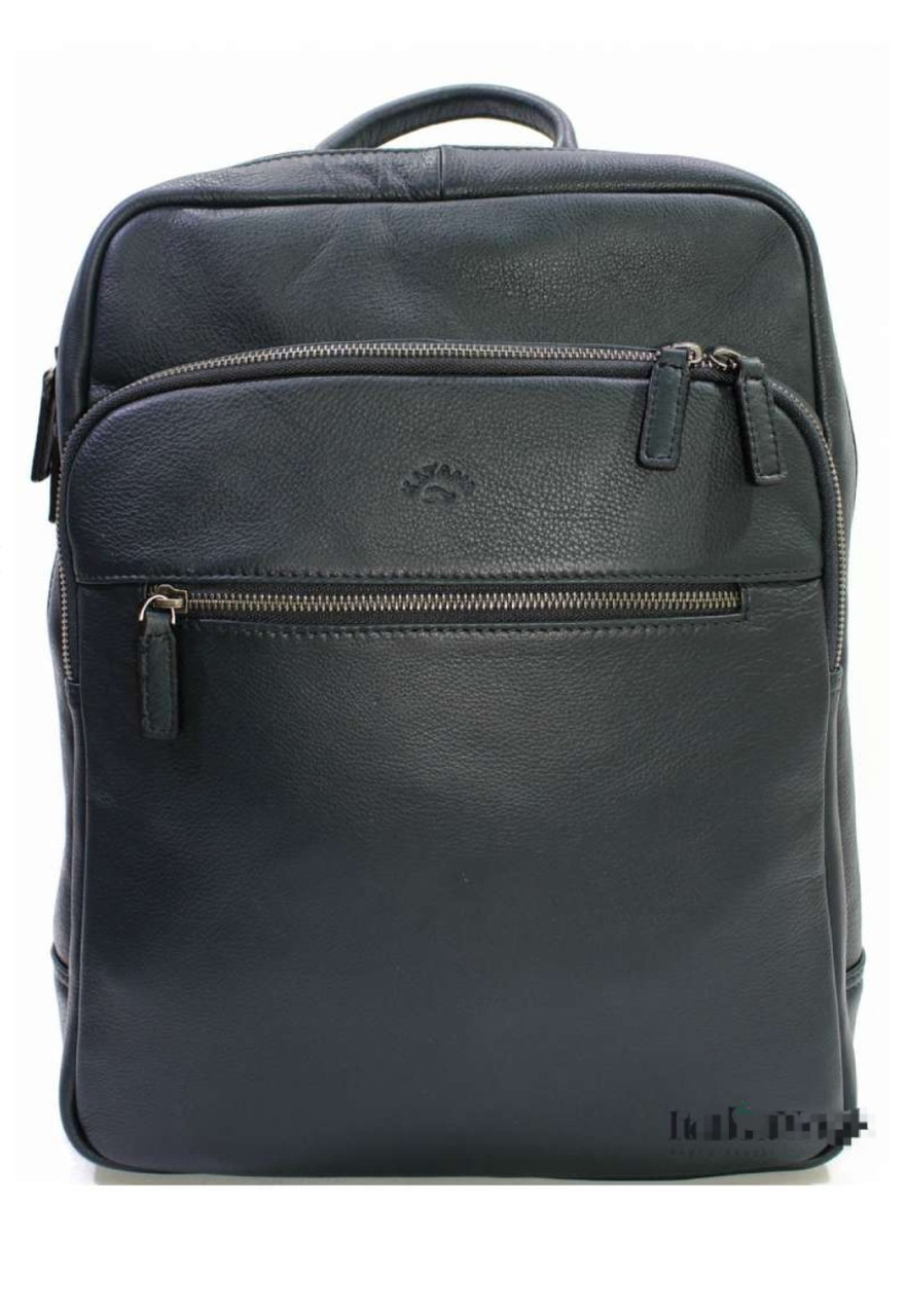 Рюкзак з натуральної шкіри чоловічий повсякденний з ущільненої спинкою зручний, фото 1