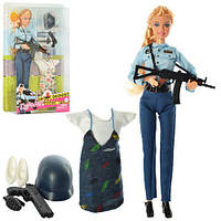 Кукла "Defa", с нарядом, шарнирная, полиция, платье, 8388-BF