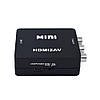 Конвертер HDMI на RCA (AV) CVBS адапттер відео з аудіо 1080P HDV-610 AV-001 (4273) Black, фото 3