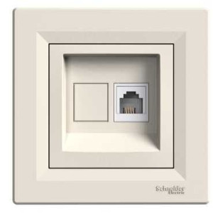 Розетка телефонна кремова Schneider Electric Asfora (eph4100123)