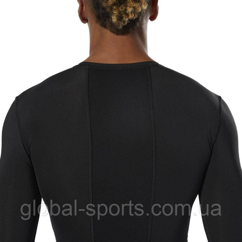 Мужская компрессионная футболка с длинным рукавом Reebok Compression Tee Black(Артикул:DP6170) - фото 6 - id-p891919638