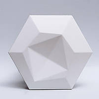 Декоративные гипсовые 3D панели Gipster "Соты - 2" Белый 245*215*15 мм