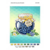 Схема для вишивання бісером БС-5138. ДЖЕМ С ГОЛУБИКОЙ