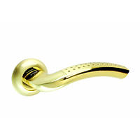 Дверная ручка KEDR R10.026-SB-PB золото / матовое золото