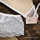 Комплект ажурного нижньої білизни рожевий, фото 2