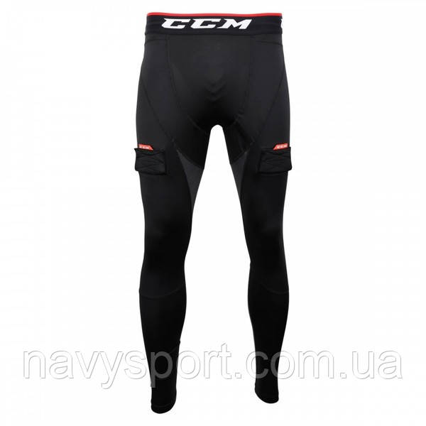 Термопрюки CCM Compr Grip Pant JOCK JR з мушлею підліткові