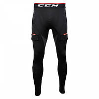 Термобрюки CCM Compr Grip Pant JOCK JR с ракушкой подростковые